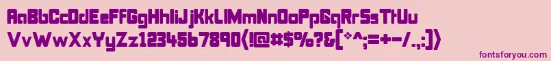 Bonk Font – Purple Fonts on Pink Background