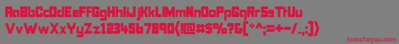 Bonk Font – Red Fonts on Gray Background