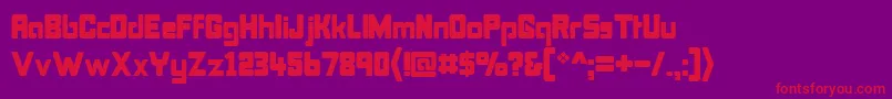 fuente Bonk – Fuentes Rojas Sobre Fondo Morado