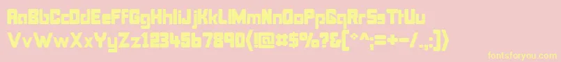 Bonk Font – Yellow Fonts on Pink Background