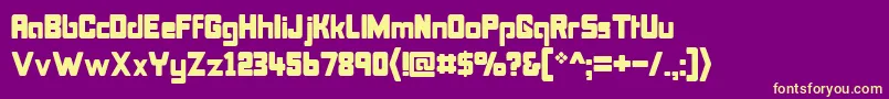 Bonk Font – Yellow Fonts on Purple Background