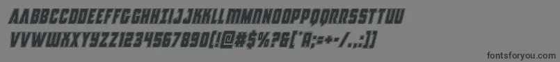 Antillesacadital Font – Black Fonts on Gray Background