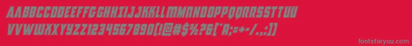 Antillesacadital Font – Gray Fonts on Red Background