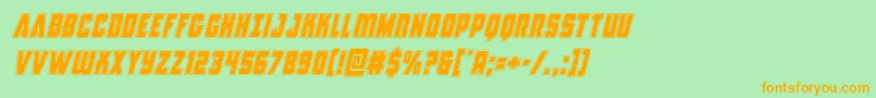Antillesacadital Font – Orange Fonts on Green Background