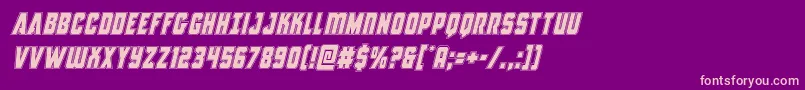 Antillesacadital Font – Pink Fonts on Purple Background