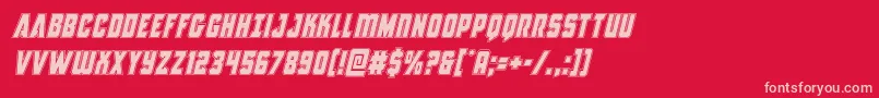 Antillesacadital Font – Pink Fonts on Red Background