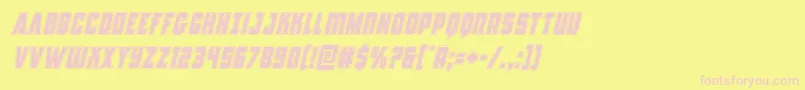 Antillesacadital Font – Pink Fonts on Yellow Background