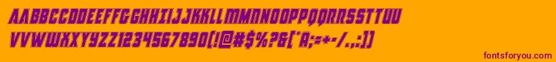 Antillesacadital Font – Purple Fonts on Orange Background