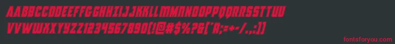 Antillesacadital Font – Red Fonts on Black Background