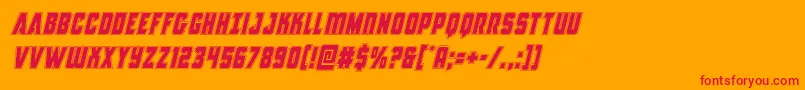 Antillesacadital Font – Red Fonts on Orange Background