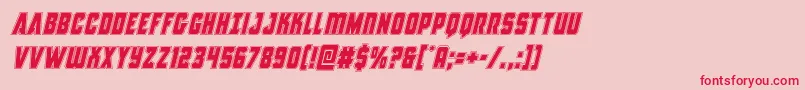 Antillesacadital Font – Red Fonts on Pink Background