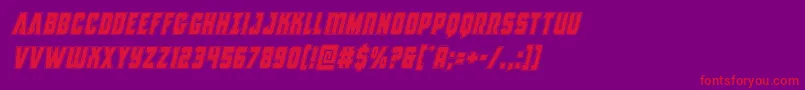 Antillesacadital Font – Red Fonts on Purple Background