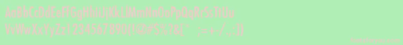 Шрифт BelmarCondensedThin – розовые шрифты на зелёном фоне
