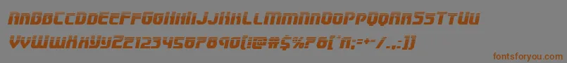 Speedwagonhalfital Font – Brown Fonts on Gray Background