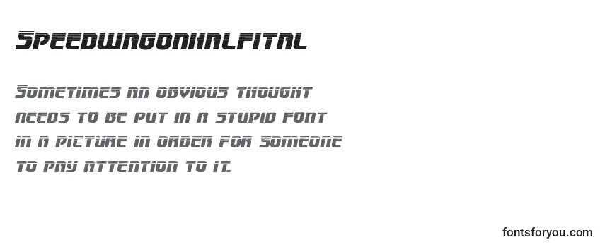 Review of the Speedwagonhalfital Font