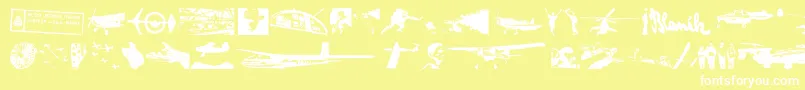 Lisätietoja LetiskovyFlashtrace-fontista LetiskovyFlashtrace-fontti – valkoiset fontit keltaisella taustalla