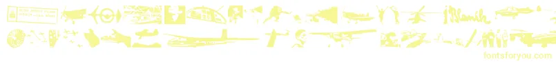 Więcej informacji o czcionce LetiskovyFlashtrace Czcionka LetiskovyFlashtrace – żółte czcionki