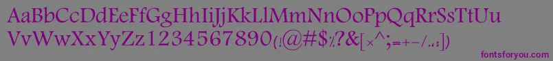 MotkenKKamran Font – Purple Fonts on Gray Background