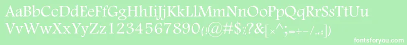 MotkenKKamran Font – White Fonts on Green Background