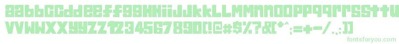 Подробнее о шрифте Chum Шрифт Chum – зелёные шрифты на белом фоне
