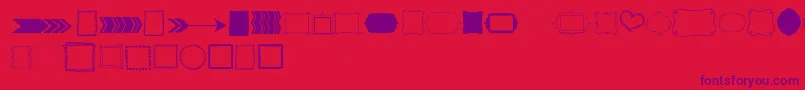 fuente Kgflavorandframestwo – Fuentes Moradas Sobre Fondo Rojo