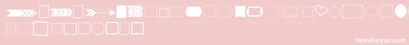 Kgflavorandframestwo Font – White Fonts on Pink Background