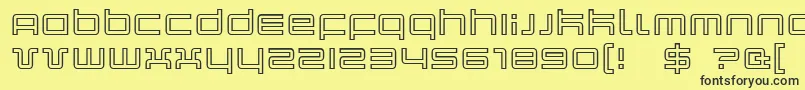 Quarko Font – Black Fonts on Yellow Background