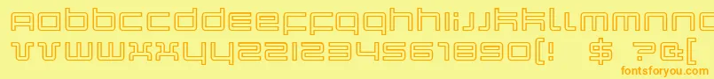 Quarko Font – Orange Fonts on Yellow Background