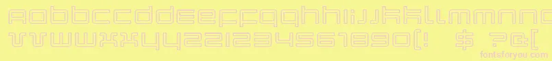 Quarko Font – Pink Fonts on Yellow Background