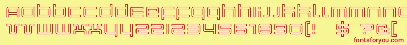 Quarko Font – Red Fonts on Yellow Background