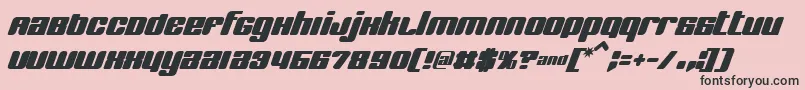 Bnjinx Font – Black Fonts on Pink Background