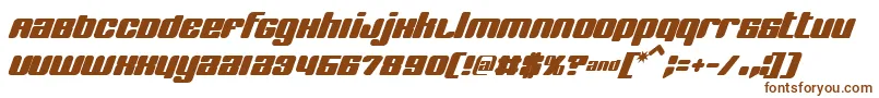 Bnjinx-fontti – ruskeat fontit valkoisella taustalla