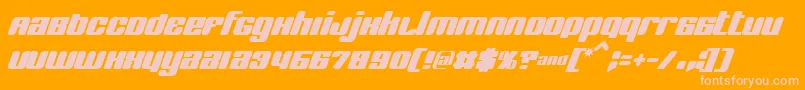 Bnjinx Font – Pink Fonts on Orange Background
