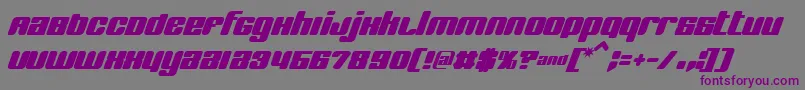 Bnjinx-fontti – violetit fontit harmaalla taustalla