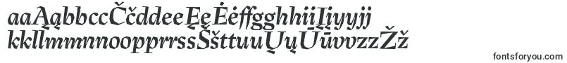 Czcionka PreissigtextBolditalic – litewskie czcionki
