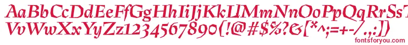 PreissigtextBolditalic Font – Red Fonts