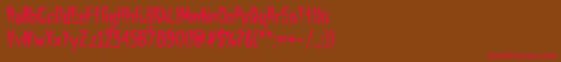 Haunt Font – Red Fonts on Brown Background