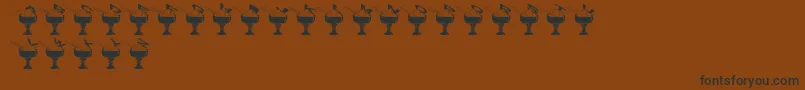 SummerInTheCity Font – Black Fonts on Brown Background