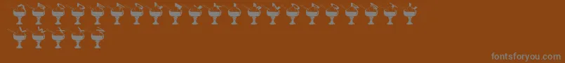 SummerInTheCity Font – Gray Fonts on Brown Background