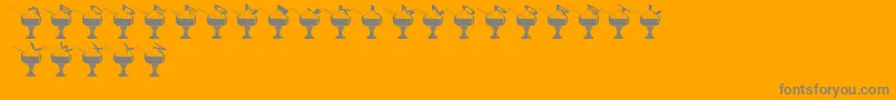SummerInTheCity-Schriftart – Graue Schriften auf orangefarbenem Hintergrund