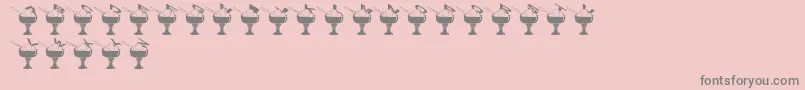 SummerInTheCity Font – Gray Fonts on Pink Background