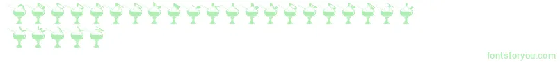 SummerInTheCity Font – Green Fonts on White Background