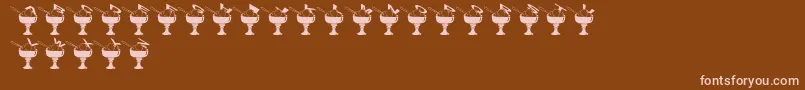 SummerInTheCity Font – Pink Fonts on Brown Background