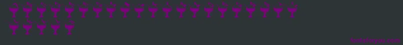 SummerInTheCity Font – Purple Fonts on Black Background