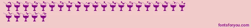 SummerInTheCity Font – Purple Fonts on Pink Background
