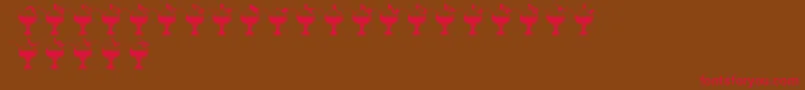 SummerInTheCity Font – Red Fonts on Brown Background