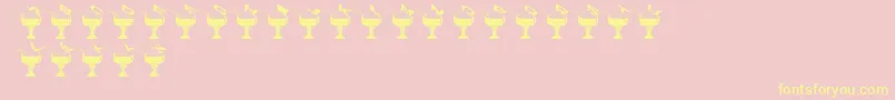 SummerInTheCity Font – Yellow Fonts on Pink Background