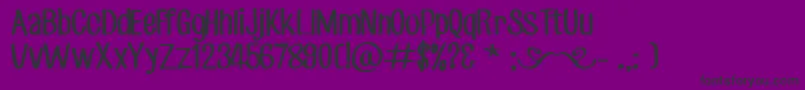 CfjackstoryRegular Font – Black Fonts on Purple Background