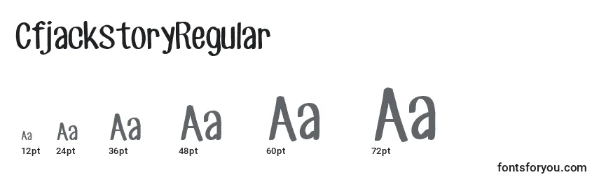 CfjackstoryRegular Font Sizes
