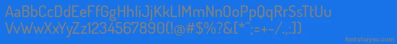 Fonte DosisMedium – fontes cinzas em um fundo azul